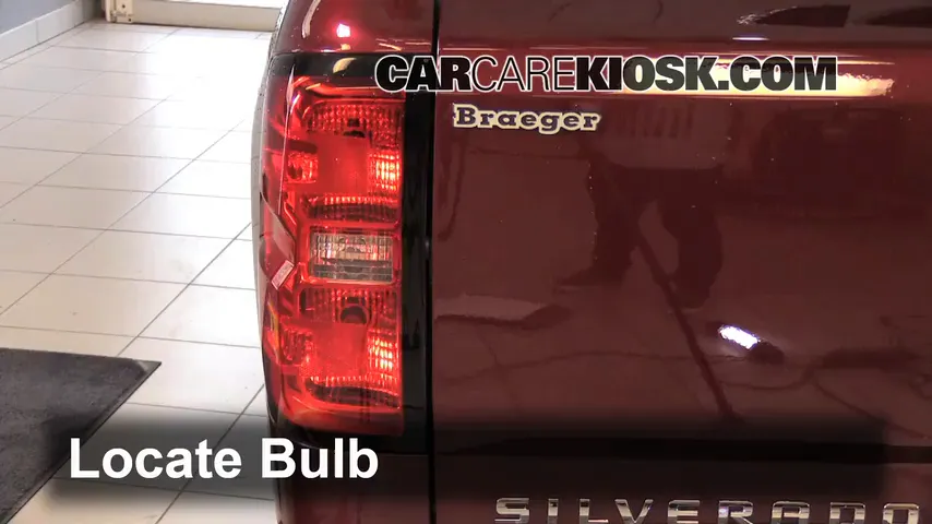 2014 Chevrolet Silverado 1500 LT 5.3L V8 FlexFuel Crew Cab Pickup Lights Turn Signal - Rear (replace bulb)